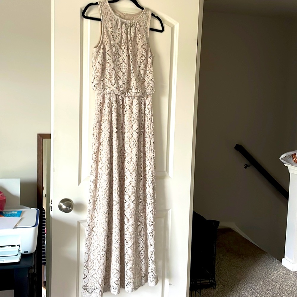 Crocheted Maxi Dress Sz 4